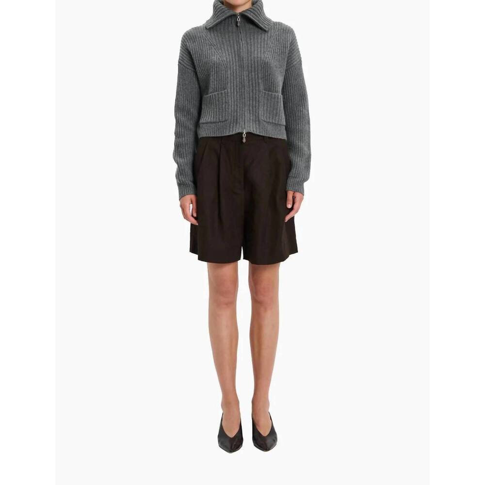 NEW ARCH4 CASHMERE nara sweater in granite marl